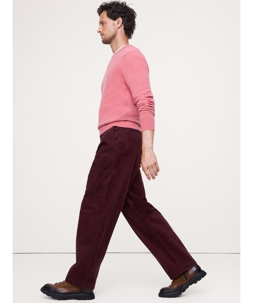 Banana Republic（バナナリパブリック）の「◆ルーズ プリーツ コーデュロイ パンツ（その他パンツ・メンズ・バーガンディー/オフホワイト・28W 30L/34W 30L/33W 30L/32W 30L/30W 30L/31W 30L/29W 30L）」の15枚目の写真