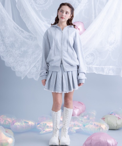 Poika(ポイカ)の「レースプリーツスウェットスカート(スカート・レディース・ホワイト/グレー・SMALL/MEDIUM)」の13枚目の写真