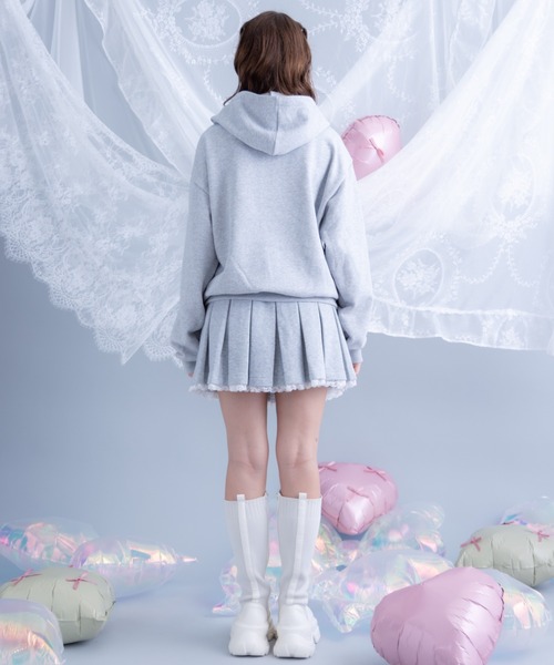 Poika(ポイカ)の「レースプリーツスウェットスカート(スカート・レディース・ホワイト/グレー・SMALL/MEDIUM)」の14枚目の写真