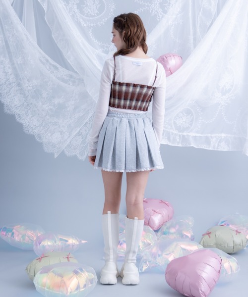Poika(ポイカ)の「レースプリーツスウェットスカート(スカート・レディース・ホワイト/グレー・SMALL/MEDIUM)」の9枚目の写真