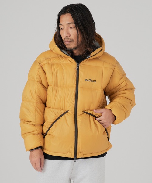 WILD THINGS（ワイルドシングス）の「WILD THINGS/ワイルドシングス BIVOUAC LOFT JACKET LOFTECH ブランドロゴ ダウンジャケット ポケッタブル（ダウンジャケット/コート・メンズ・ブラック/レッド/マスタード・M/L/XL）」の2枚目の写真