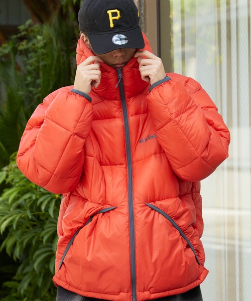 WILD THINGS（ワイルドシングス）の「WILD THINGS/ワイルドシングス BIVOUAC LOFT JACKET LOFTECH ブランドロゴ ダウンジャケット ポケッタブル（ダウンジャケット/コート・メンズ・ブラック/レッド/マスタード・M/L/XL）」の19枚目の写真