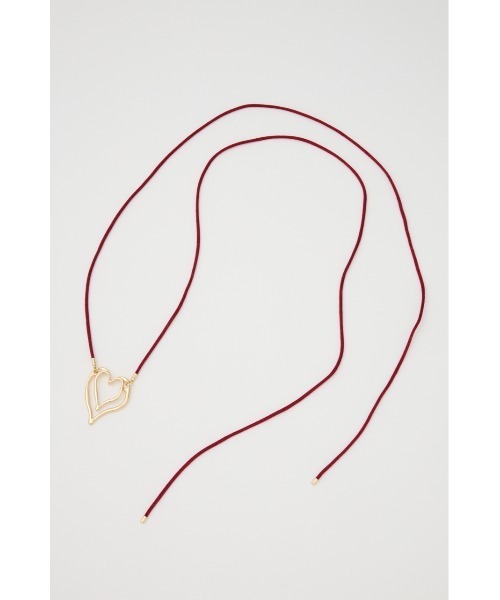 SLY（スライ）の「HEART CHARM CHOKER ハートチャーム チョーカー（チョーカー・レディース・レッド/ブラック・FREE）」の9枚目の写真