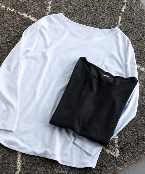TENTIAL（テンシャル）の「テーラードTシャツ 長袖 ウィメンズ（Tシャツ/カットソー・レディース・ブラック/ホワイト・SMALL/MEDIUM/LARGE）」の10枚目の写真