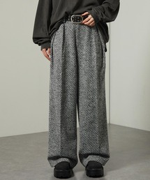 Alfred Alex | 【Alfred Alex】ヘビータックツイードワイドストレートパンツ(スラックス)