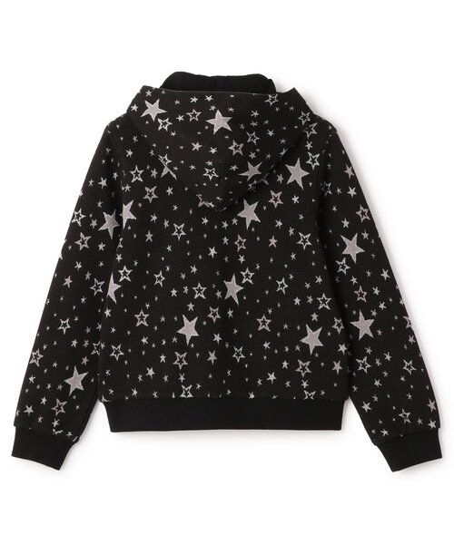 kate spade new york kids(ケイトスペードニューヨーク)の「スターダストジャカードパーカ(パーカー・キッズ・ブラック/オフホワイト・150cm/120cm/130cm/140cm/160cm)」の3枚目の写真