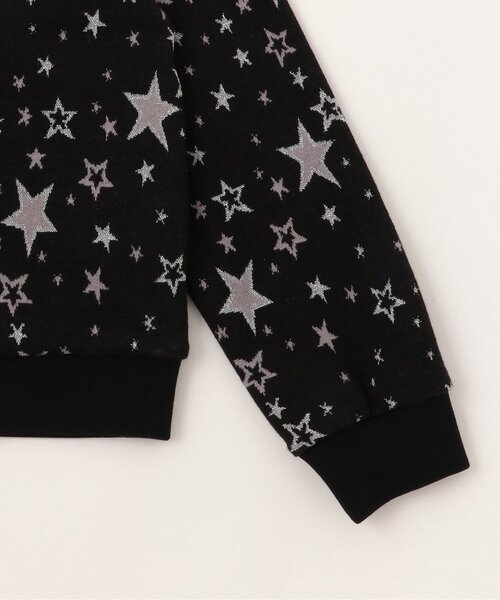 kate spade new york kids(ケイトスペードニューヨーク)の「スターダストジャカードパーカ(パーカー・キッズ・ブラック/オフホワイト・150cm/120cm/130cm/140cm/160cm)」の8枚目の写真