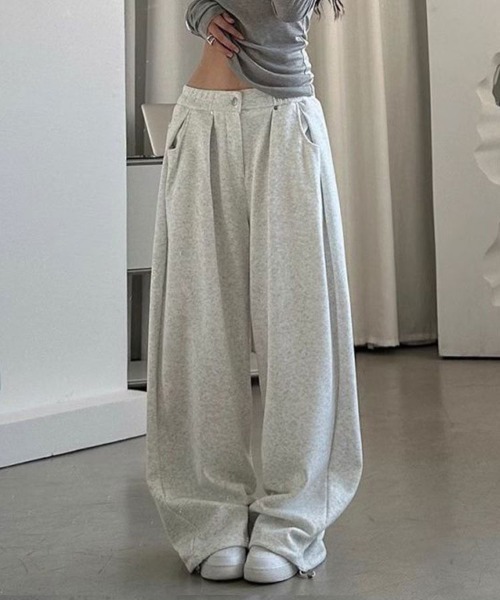 SallyLunn(サリーラン)の「ウエストボタンスウェットパンツ(スウェットパンツ・レディース・ブラック/グレー・MEDIUM/LARGE)」の4枚目の写真