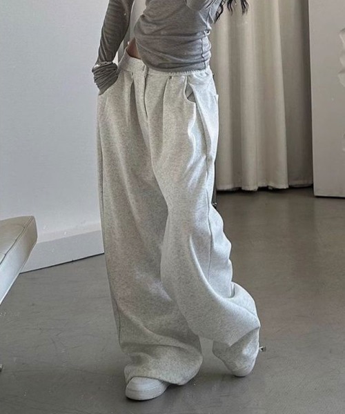 SallyLunn(サリーラン)の「ウエストボタンスウェットパンツ(スウェットパンツ・レディース・ブラック/グレー・MEDIUM/LARGE)」の5枚目の写真