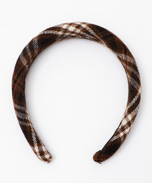 WEGO（ウィゴー）の「WEGO/チェックカチューシャ（カチューシャ・レディース・グリーン系その他2/レッド系その他2/ブラウン系その他2・FREE）」の5枚目の写真