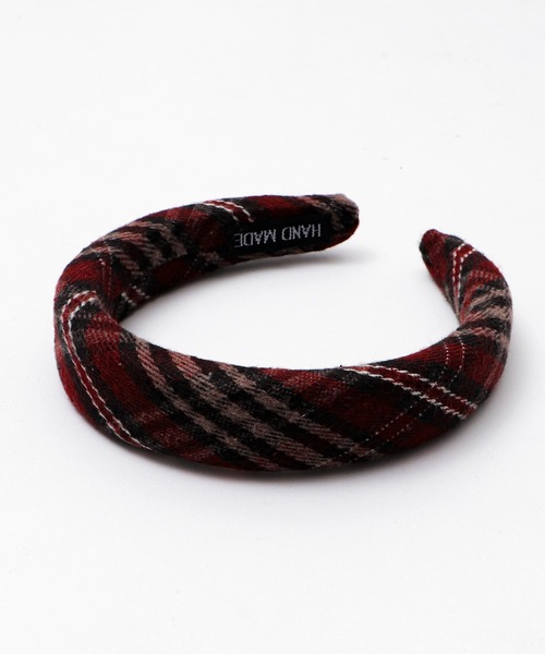 WEGO（ウィゴー）の「WEGO/チェックカチューシャ（カチューシャ・レディース・グリーン系その他2/レッド系その他2/ブラウン系その他2・FREE）」の4枚目の写真