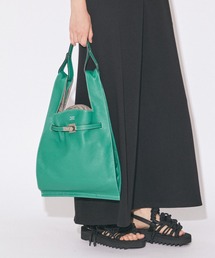 【renewal】large market bag inshrink leather