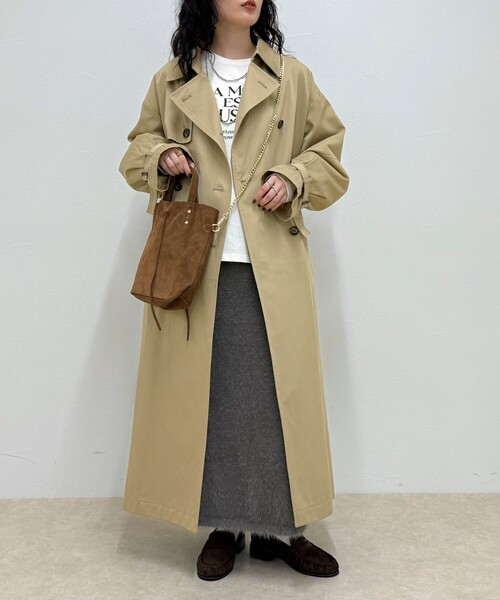 AULENTTI(オウレンティ)の「【AULENTTI/オーレンティ】スエードバケツトートチェーンショルダーバッグ(ショルダーバッグ・レディース・ブラウン/キャメル・FREE)」の6枚目の写真