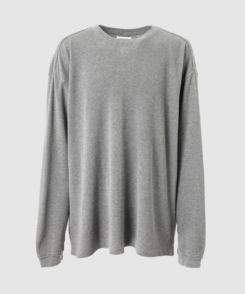 TAKAHIROMIYASHITATheSoloIst.（タカヒロミヤシタザソロイスト）の「oversized thermal crew l/s tee.（Tシャツ/カットソー・メンズ・ホワイト/グレー/ブラック・44/46）」の3枚目の写真