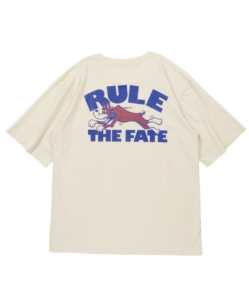 RULE THE FATE(ルールザフェイト)の「RTF DOG PIGMENT TEE/ドッグピグメントTシャツ(Tシャツ/カットソー・メンズ・ブラック/ベージュ・2/1/0)」の3枚目の写真
