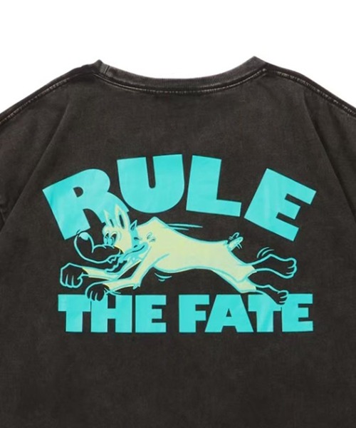 RULE THE FATE(ルールザフェイト)の「RTF DOG PIGMENT TEE/ドッグピグメントTシャツ(Tシャツ/カットソー・メンズ・ブラック/ベージュ・2/1/0)」の8枚目の写真