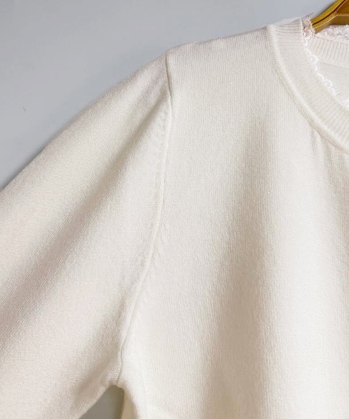 ONEP STAR（ワンピスター）の「ベーシックふんわりカーディガン（カーディガン/ボレロ・レディース・ピンク/ワインレッド/ライトブルー/ベージュ/オフホワイト/ブラック/グレー・FREE）」の16枚目の写真