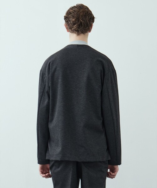 UNITED TOKYO（ユナイテッドトウキョウ）の「【Setup可】Warm Air カーディガン　/ウォッシャブル/ストレッチ/防シワ/速乾/軽量/大人気/オフィスカジュアル/オケージョン/通勤/冬服（ノーカラージャケット・メンズ・ダークブラウン/ダークネイビー/ダークグレー・1/2/3）」の7枚目の写真