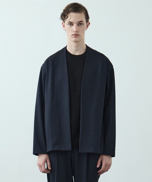 UNITED TOKYO（ユナイテッドトウキョウ）の「【Setup可】Warm Air カーディガン　/ウォッシャブル/ストレッチ/防シワ/速乾/軽量/大人気/オフィスカジュアル/オケージョン/通勤/冬服（ノーカラージャケット・メンズ・ダークブラウン/ダークネイビー/ダークグレー・1/2/3）」の13枚目の写真