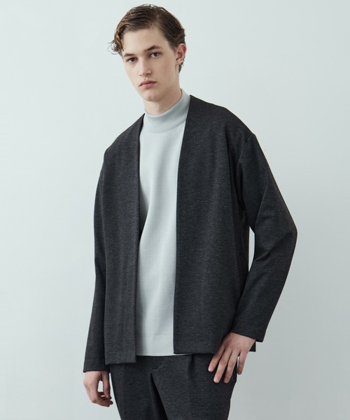 UNITED TOKYO（ユナイテッドトウキョウ）の「【Setup可】Warm Air カーディガン　/ウォッシャブル/ストレッチ/防シワ/速乾/軽量/大人気/オフィスカジュアル/オケージョン/通勤/冬服（ノーカラージャケット・メンズ・ダークブラウン/ダークネイビー/ダークグレー・1/2/3）」の22枚目の写真