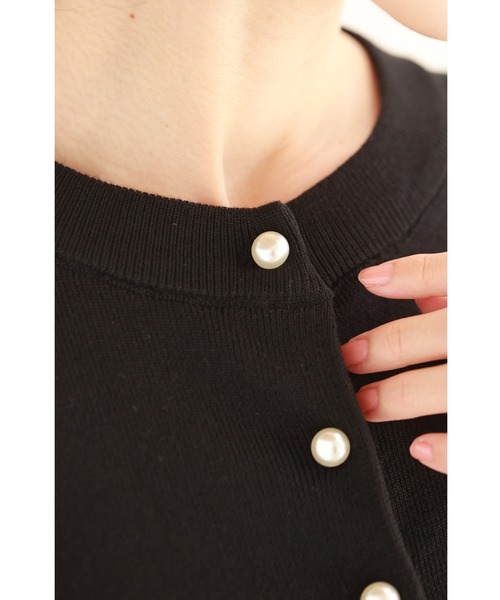 cawaii（カワイイ）の「（黒）ふっくらバルーン袖の厚手ニットカーディガン（カーディガン/ボレロ・レディース・ブラック・FREE）」の3枚目の写真