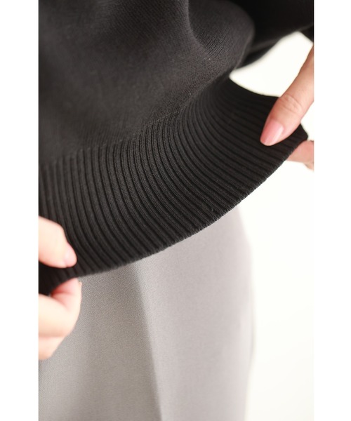 cawaii（カワイイ）の「（黒）ふっくらバルーン袖の厚手ニットカーディガン（カーディガン/ボレロ・レディース・ブラック・FREE）」の14枚目の写真