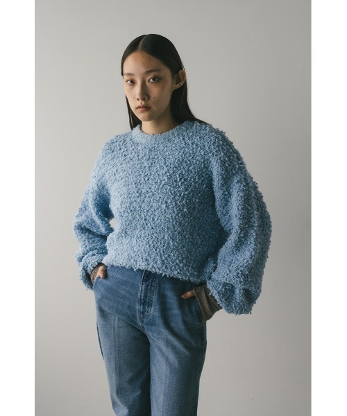 STYLEMIXER(スタイルミキサー)の「スラブミックスニットトップ(ニット/セーター・レディース・ネイビー/アイボリー/サックスブルー・FREE)」の21枚目の写真