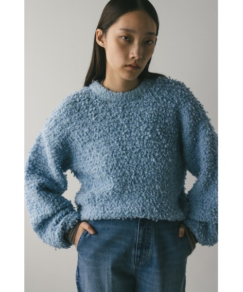 STYLEMIXER(スタイルミキサー)の「スラブミックスニットトップ(ニット/セーター・レディース・ネイビー/アイボリー/サックスブルー・FREE)」の22枚目の写真