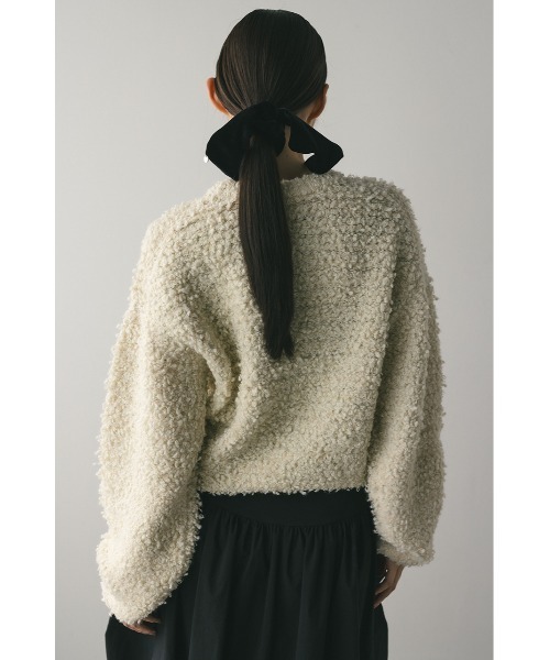 STYLEMIXER(スタイルミキサー)の「スラブミックスニットトップ(ニット/セーター・レディース・ネイビー/アイボリー/サックスブルー・FREE)」の8枚目の写真