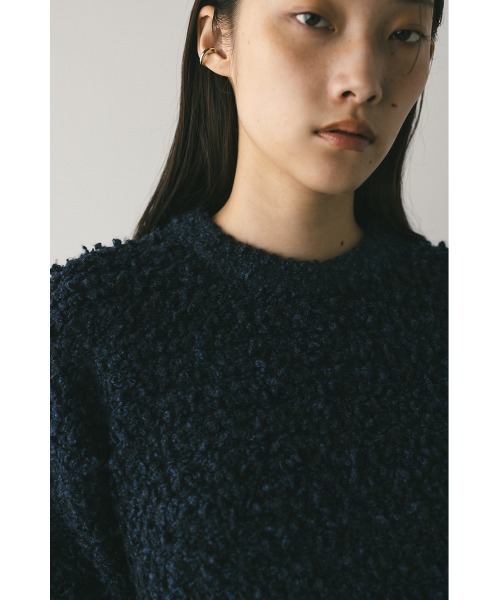STYLEMIXER(スタイルミキサー)の「スラブミックスニットトップ(ニット/セーター・レディース・ネイビー/アイボリー/サックスブルー・FREE)」の13枚目の写真