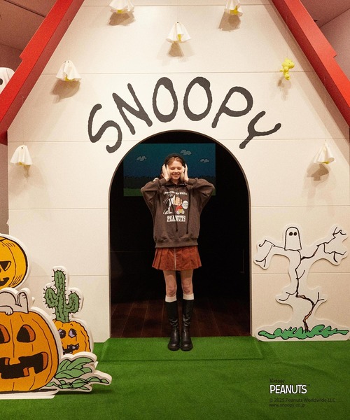 PEANUTS（ピーナッツ）の「MILKFED. × PEANUTS HOODIE（パーカー・レディース・チャコール/オフホワイト・ONE SIZE）」の21枚目の写真