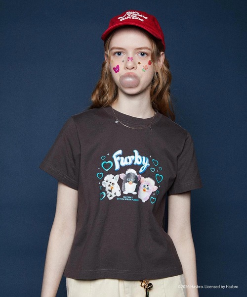 MILKFED.(ミルクフェド)の「MILKFED. / Furby COMPACT S/S TEE(Tシャツ/カットソー・レディース・チャコール・ONE SIZE)」の1枚目の写真