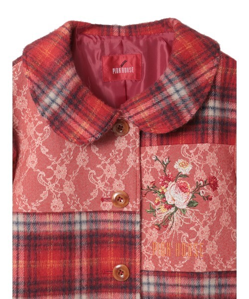 PINK HOUSE（ピンクハウス）の「ニードルパンチ×シャギーチェック