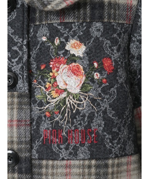 PINK HOUSE（ピンクハウス）の「ニードルパンチ×シャギーチェック
