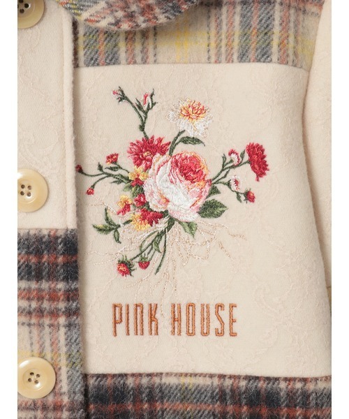 PINK HOUSE（ピンクハウス）の「ニードルパンチ×シャギーチェック
