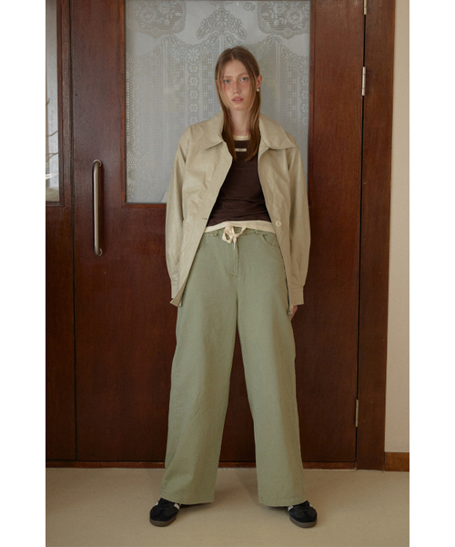 COLOR STRING PANTS_GREEN