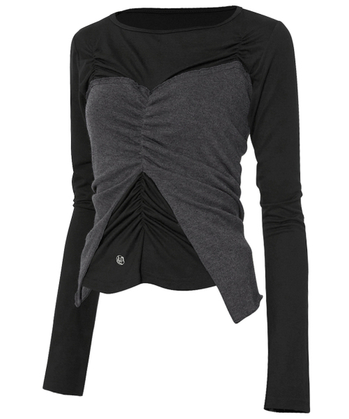 FLAREUP（フレアアップ）の「Bustier Layered Long Sleeve (FL-152_Black)（Tシャツ/カットソー・レディース・ブラック・OS）」の15枚目の写真