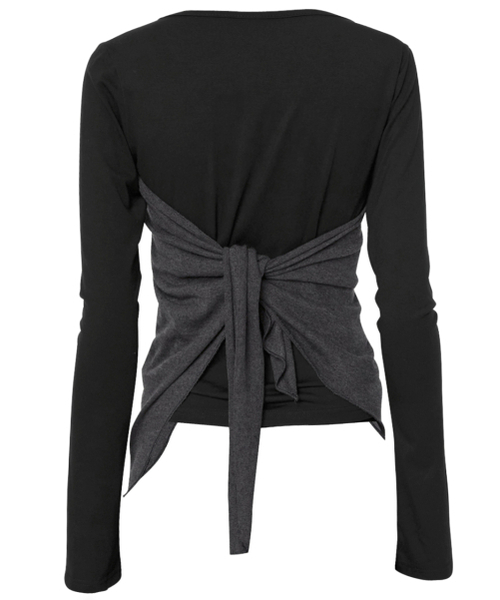 FLAREUP（フレアアップ）の「Bustier Layered Long Sleeve (FL-152_Black)（Tシャツ/カットソー・レディース・ブラック・OS）」の9枚目の写真