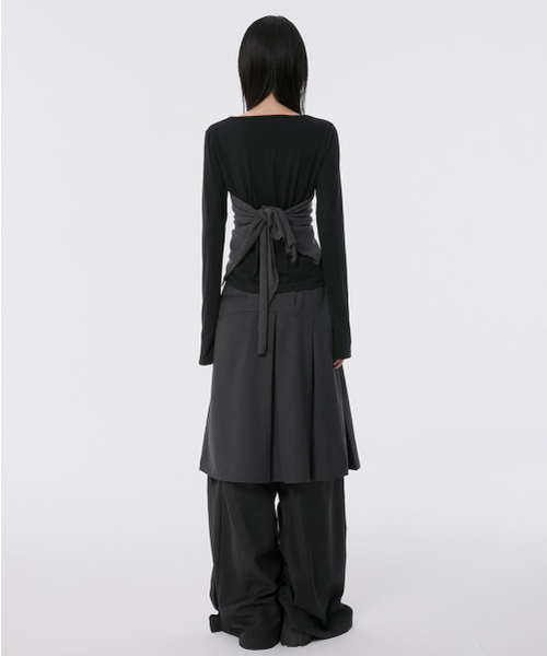 FLAREUP（フレアアップ）の「Bustier Layered Long Sleeve (FL-152_Black)（Tシャツ/カットソー・レディース・ブラック・OS）」の14枚目の写真