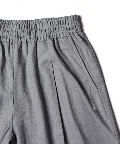 GAKKAI UNIONS(ガッカイユニオンズ)の「リネンワンワンワイドバンディングパンツグレー(その他パンツ・レディース・その他・SMALL/LARGE/MEDIUM)」の4枚目の写真