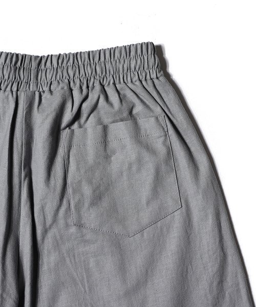 GAKKAI UNIONS(ガッカイユニオンズ)の「リネンワンワンワイドバンディングパンツグレー(その他パンツ・レディース・その他・SMALL/LARGE/MEDIUM)」の5枚目の写真