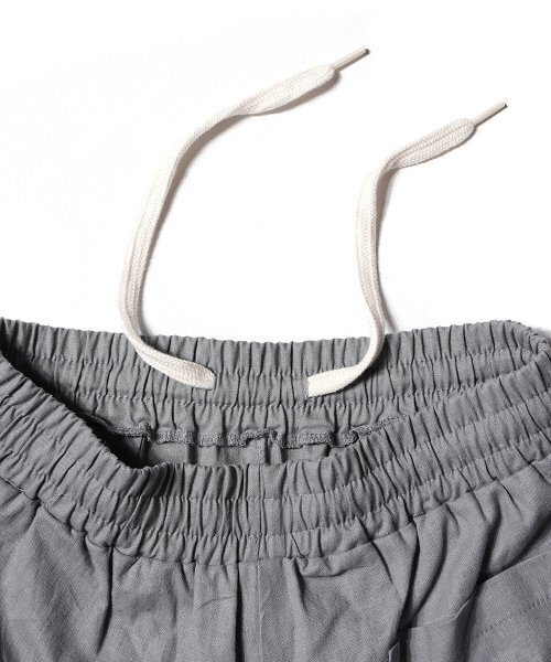 GAKKAI UNIONS(ガッカイユニオンズ)の「リネンワンワンワイドバンディングパンツグレー(その他パンツ・レディース・その他・SMALL/LARGE/MEDIUM)」の6枚目の写真