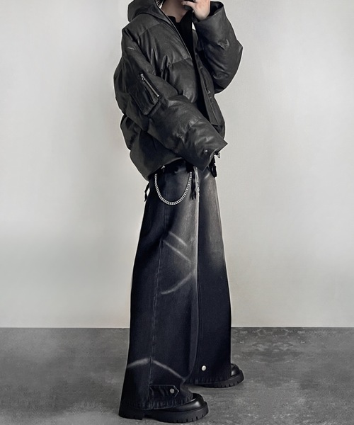 ADRER（アドラー）の「waffle damage long-T / ワッフルダメージロンT（Tシャツ/カットソー・メンズ・オフホワイト/グレー/ブラック・XS/S/M/L）」の21枚目の写真