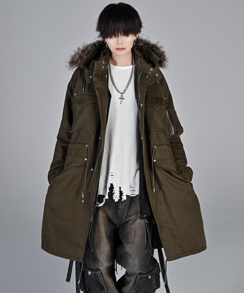 ADRER（アドラー）の「waffle damage long-T / ワッフルダメージロンT（Tシャツ/カットソー・メンズ・オフホワイト/グレー/ブラック・XS/S/M/L）」の8枚目の写真