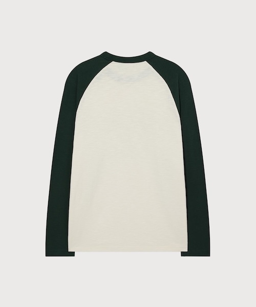 COVERNAT（カバーナット）の「[SOOBIN着用] RAGLAN ARCH LOGO LONG SLEEVE（Tシャツ/カットソー・メンズ・グリーン/ネイビー・X-LARGE/LARGE/MEDIUM/SMALL）」の9枚目の写真