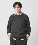 BEAUTY&YOUTH UNITED ARROWS（ビューティーアンドユースユナイテッドアローズ）の「ブラッシュド ヤク クルーネック ニット（ニット/セーター・S）」