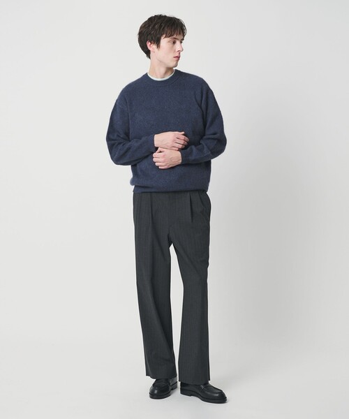 BEAUTY&YOUTH UNITED ARROWS(ビューティーアンドユースユナイテッドアローズ)の「ブラッシュド ヤク クルーネック ニット(ニット/セーター・メンズ・ロイヤルブルー/ベージュ/ダークグレー・S/M/XL/L)」の5枚目の写真