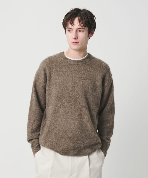 ブラッシュド ヤク クルーネック ニット（ニット/セーター