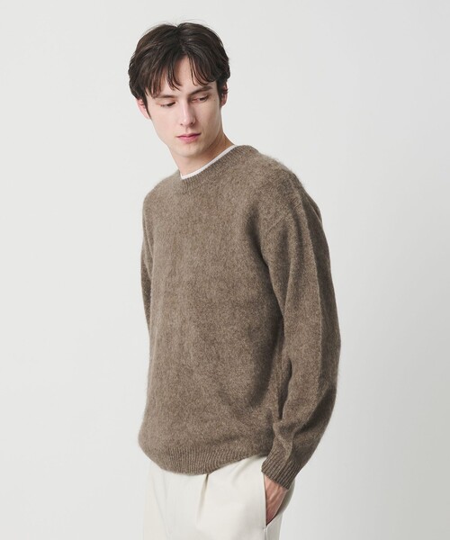 ブラッシュド ヤク クルーネック ニット（ニット/セーター