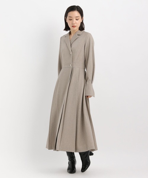 Andemiu（アンデミュウ）の「カシュクールフウワンピース606735（ワンピース・レディース・チャコールグレー/ベージュ/ネイビー・FREE）」の15枚目の写真